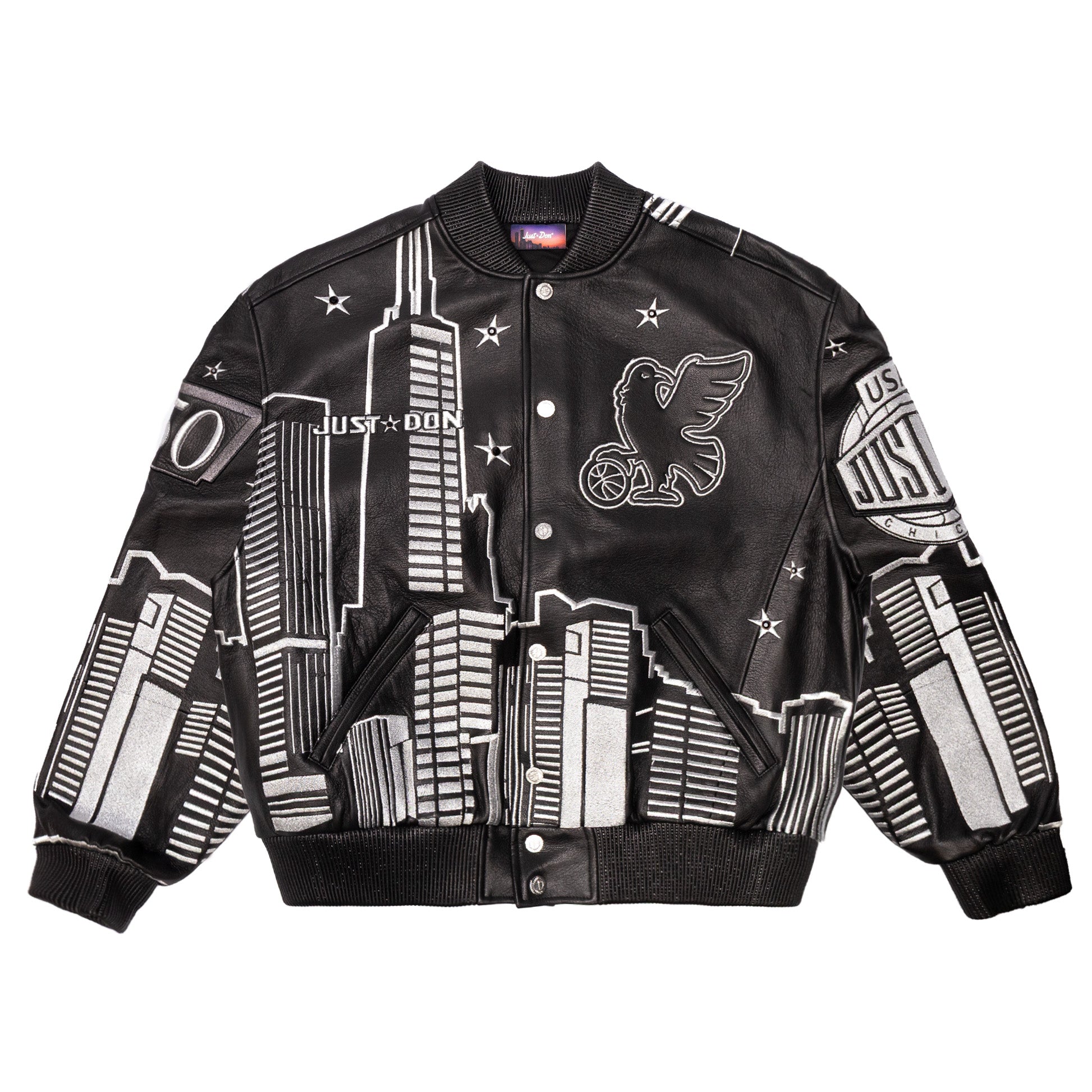 Just Don Hero Leather Varsity Jacket – JUST DON