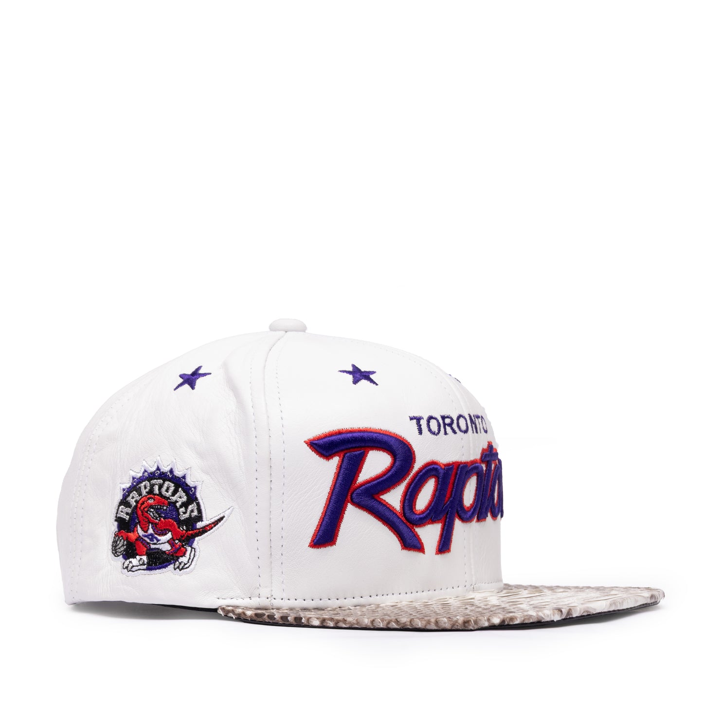 Just Don Leather Toronto Raptors Python (White-Natural-Purple-Silver)