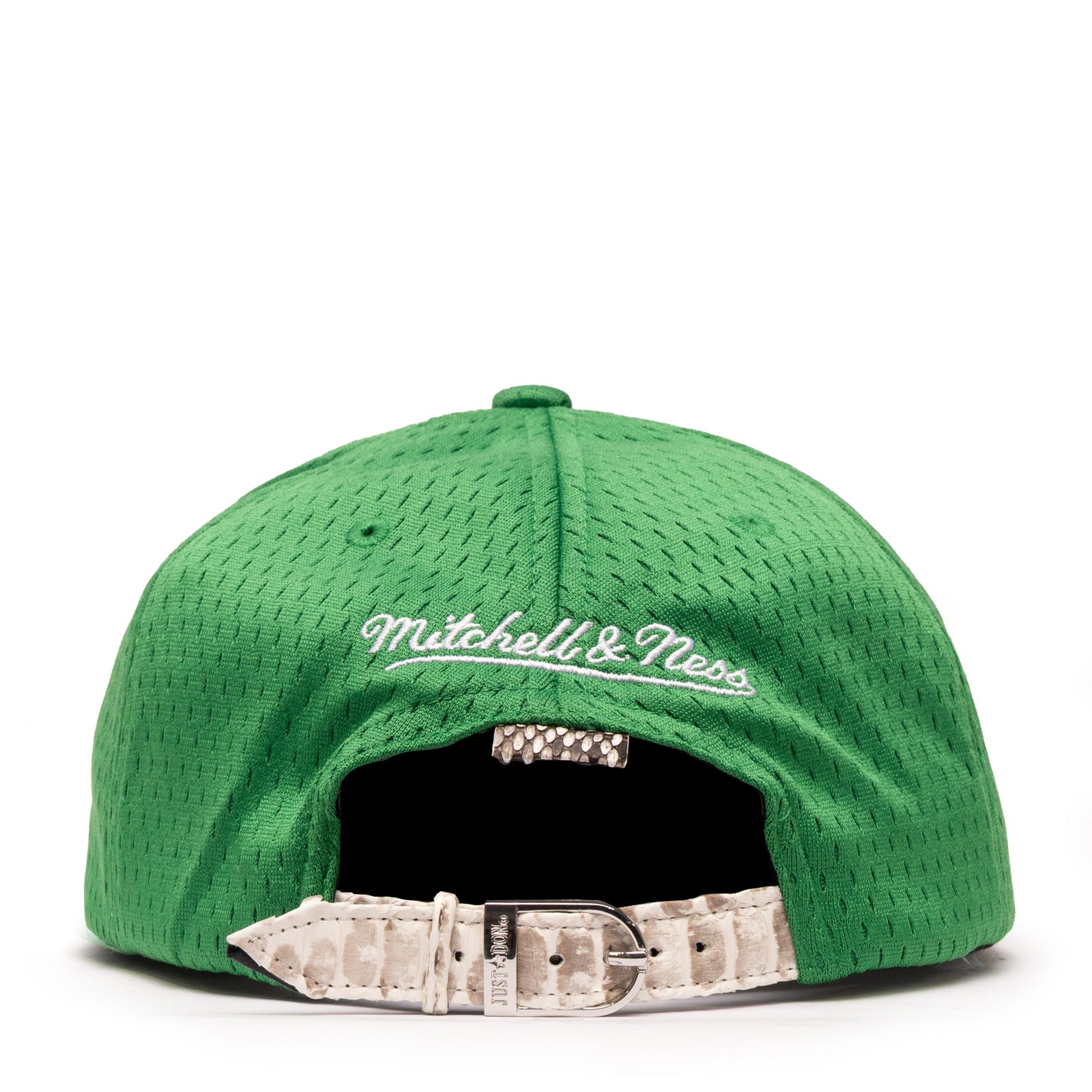 JUST DON BOSTON CELTICS JERSEY PYTHON (GREEN-NATURAL BRIM)