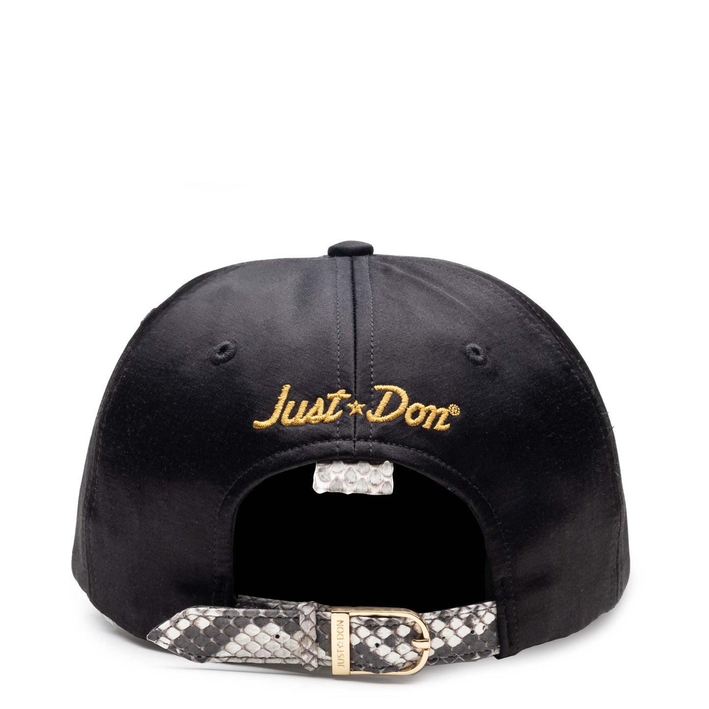 Just Don Sound Satin Black Hat (Natural Brim)