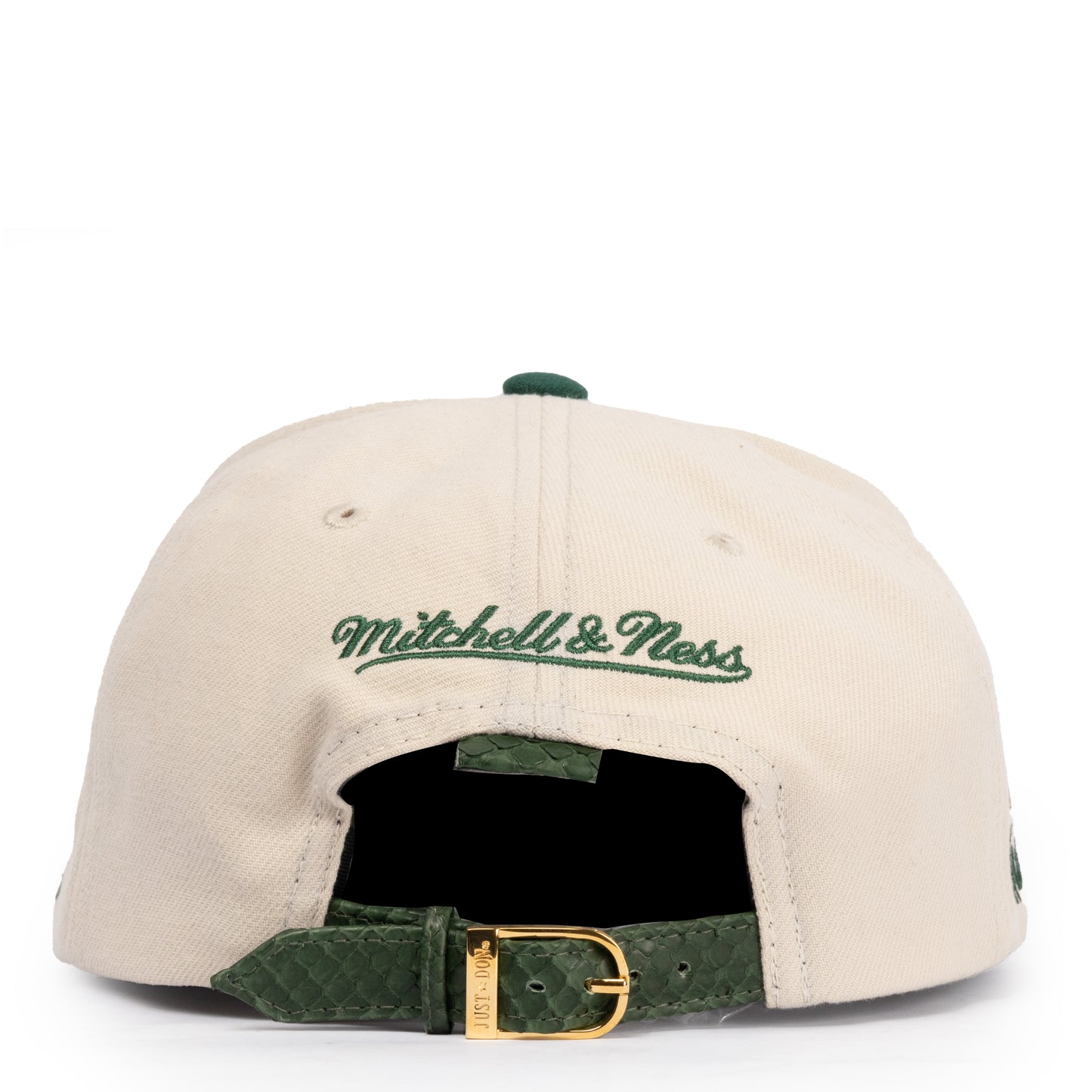 JUST DON MIAMI HURRICANES PYHTON (CREME-DARK GREEN-DARK GREEN-GOLD)