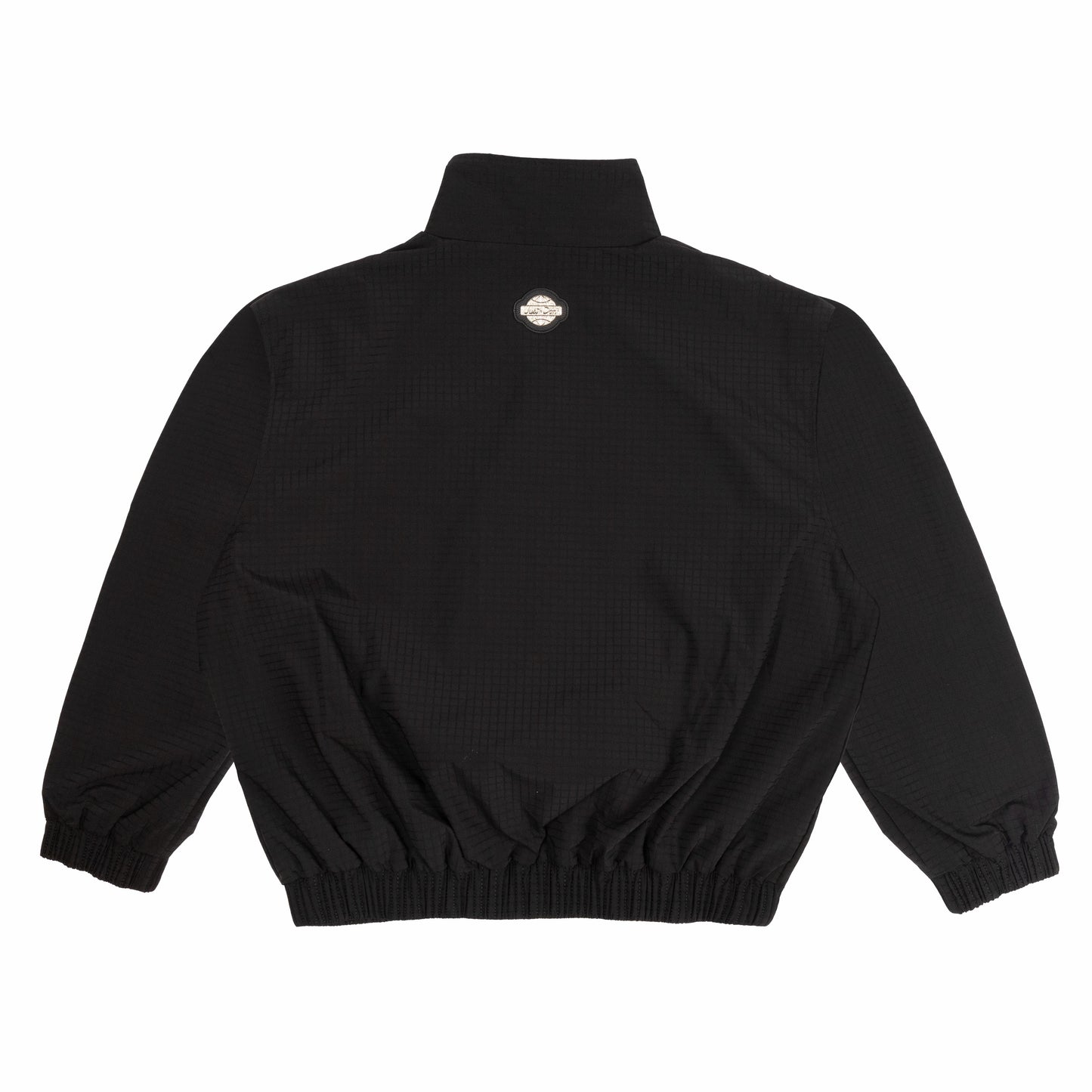 JUST DON NYLON OLD ENGLISH TRACK JACKET(BLACK)