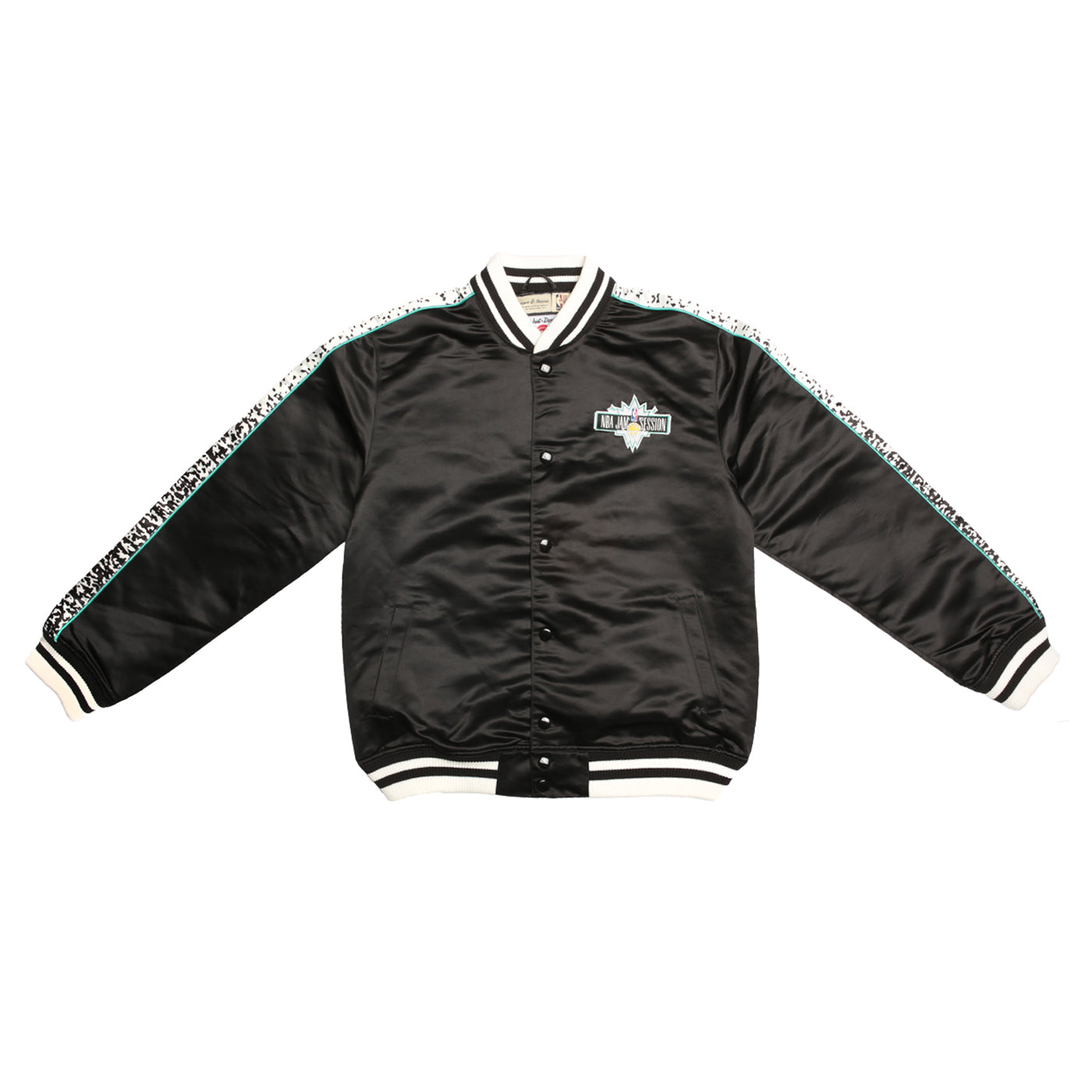 Just Don NBA Jam Session Satin Black Jacket