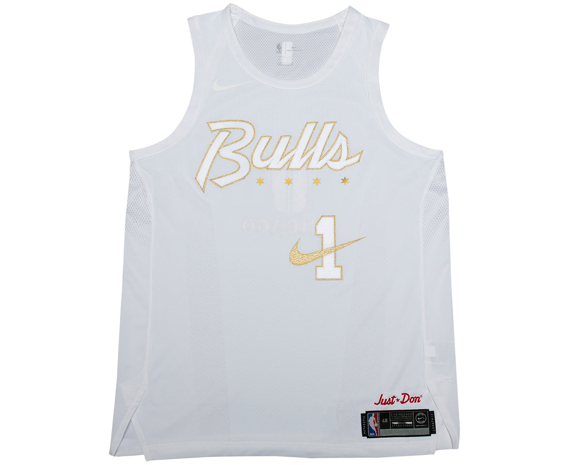 Chicago bulls gold jersey on sale