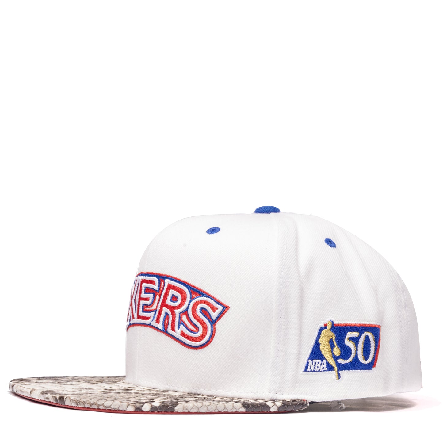 Just Don Philadelphia Sixers Python (White-Natural Brim)