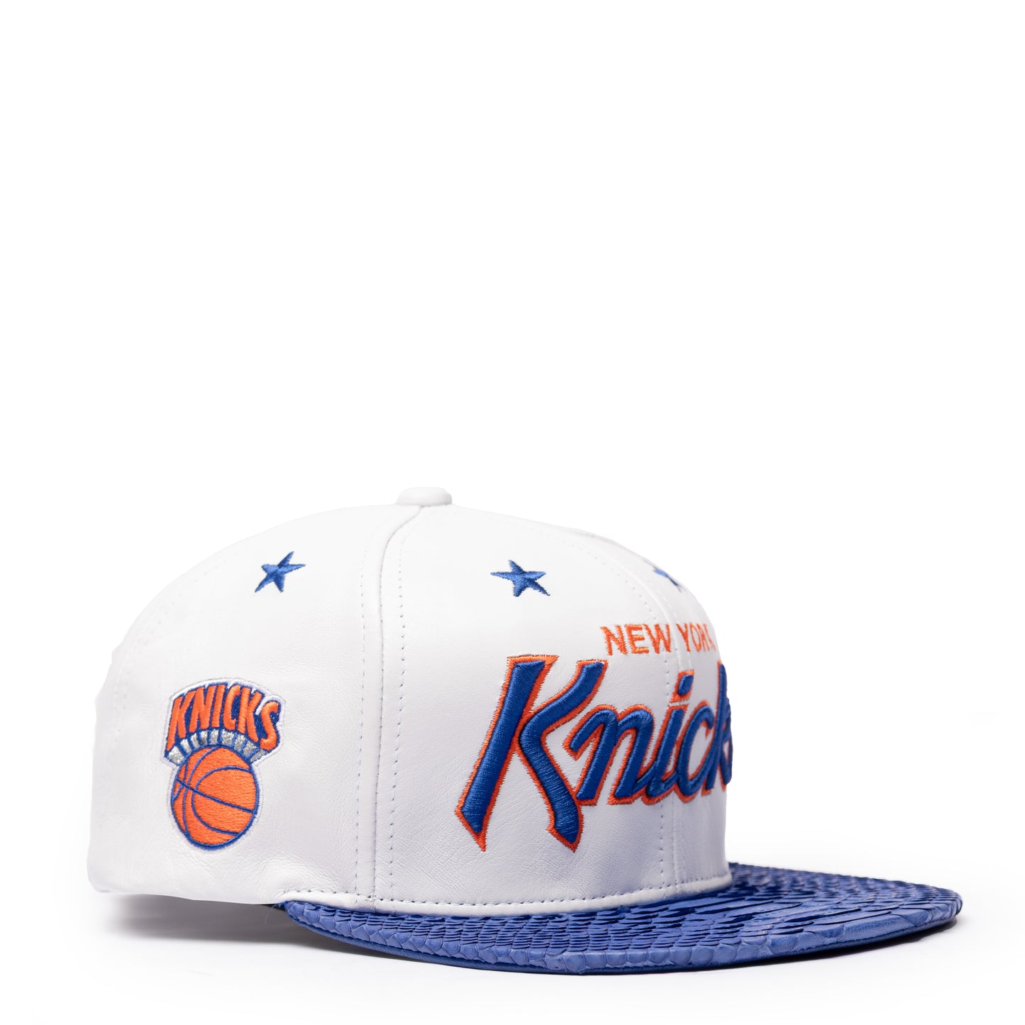 JUST DON NEW YORK KNICKS LEATHER PYTHON (WHITE-BLUE)