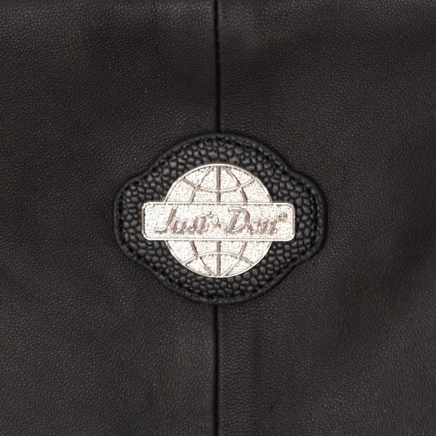 Just Don Leather Track Jacket