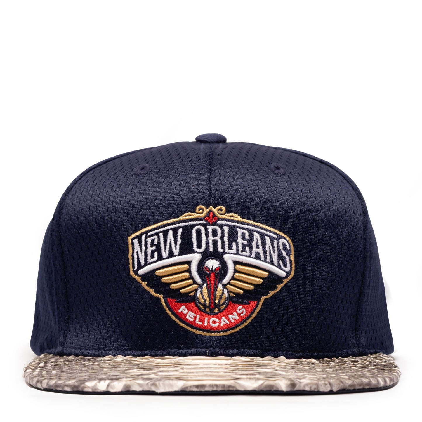 Just Don Jersey Mesh New Orleans Pelicans Python (Navy-Natural Brim)