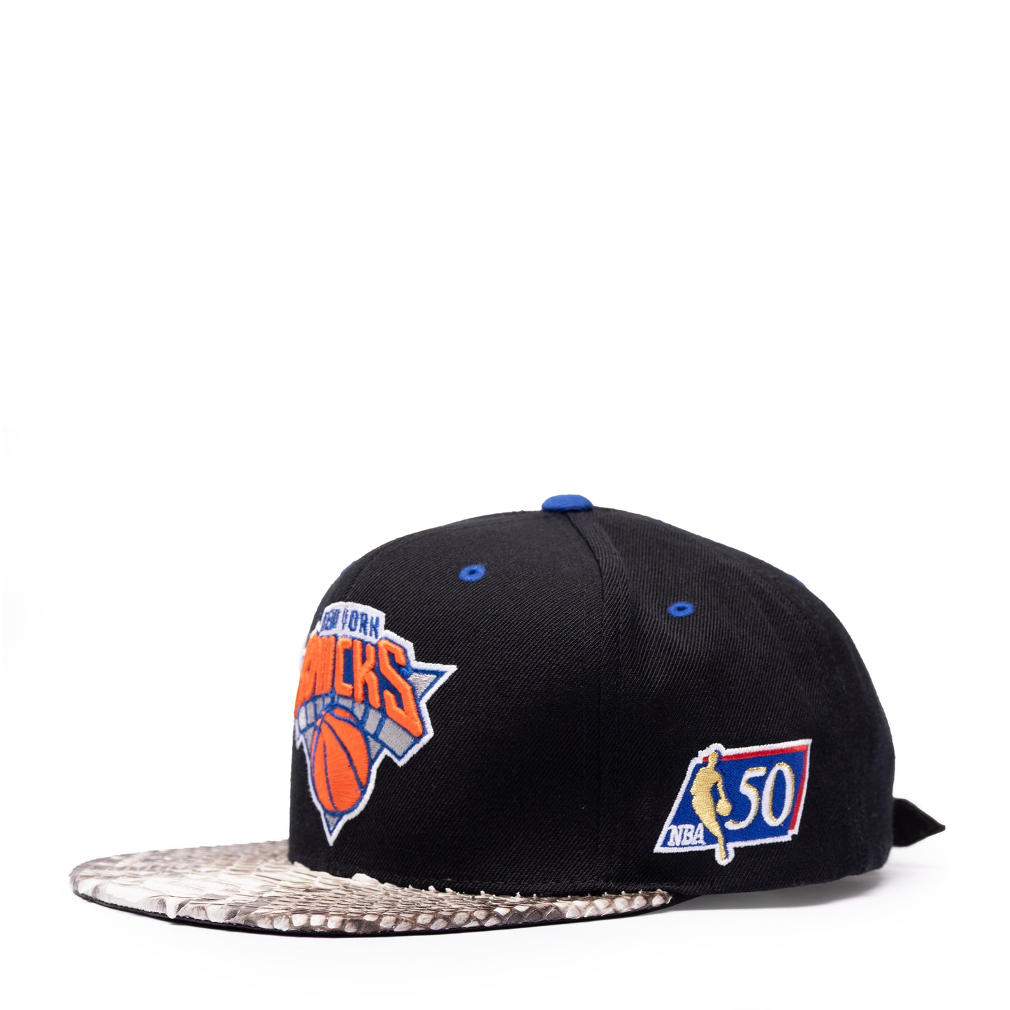 JUST DON NEW YORK KNICKS PYTHON (BLACK-NATURAL) (BLUE EYELIDS)