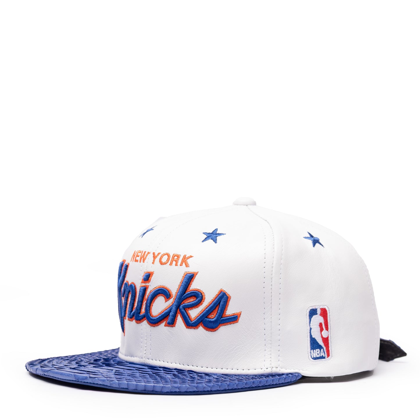 JUST DON NEW YORK KNICKS LEATHER PYTHON (WHITE-BLUE)