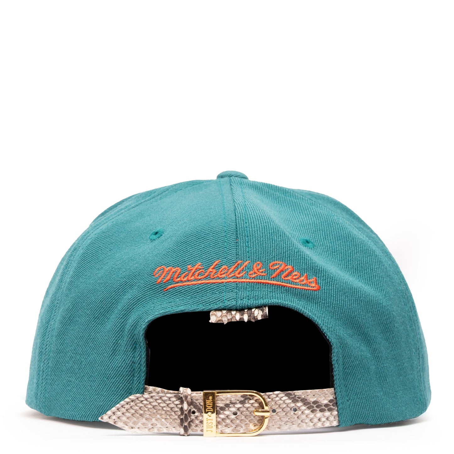 JUST DON NEW YORK ISLANDERS PYTHON (TEAL GREEN-NATURAL BRIM)