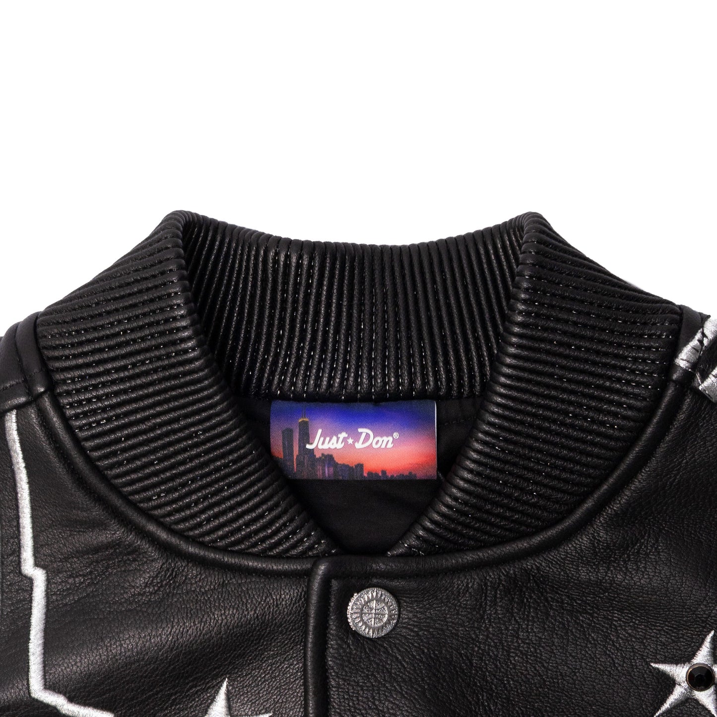 Just Don Hero Leather Varsity Jacket