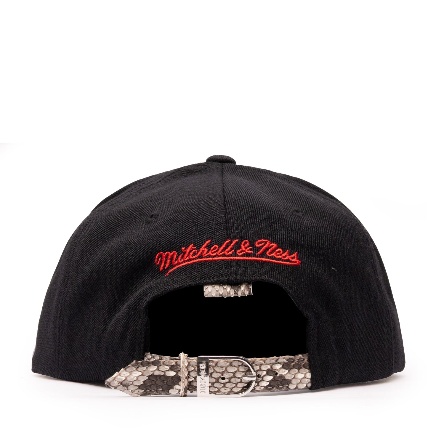 JUST DON ATLANTA HAWKS OG LOGO PYTHON (BLACK-NATURAL BRIM)