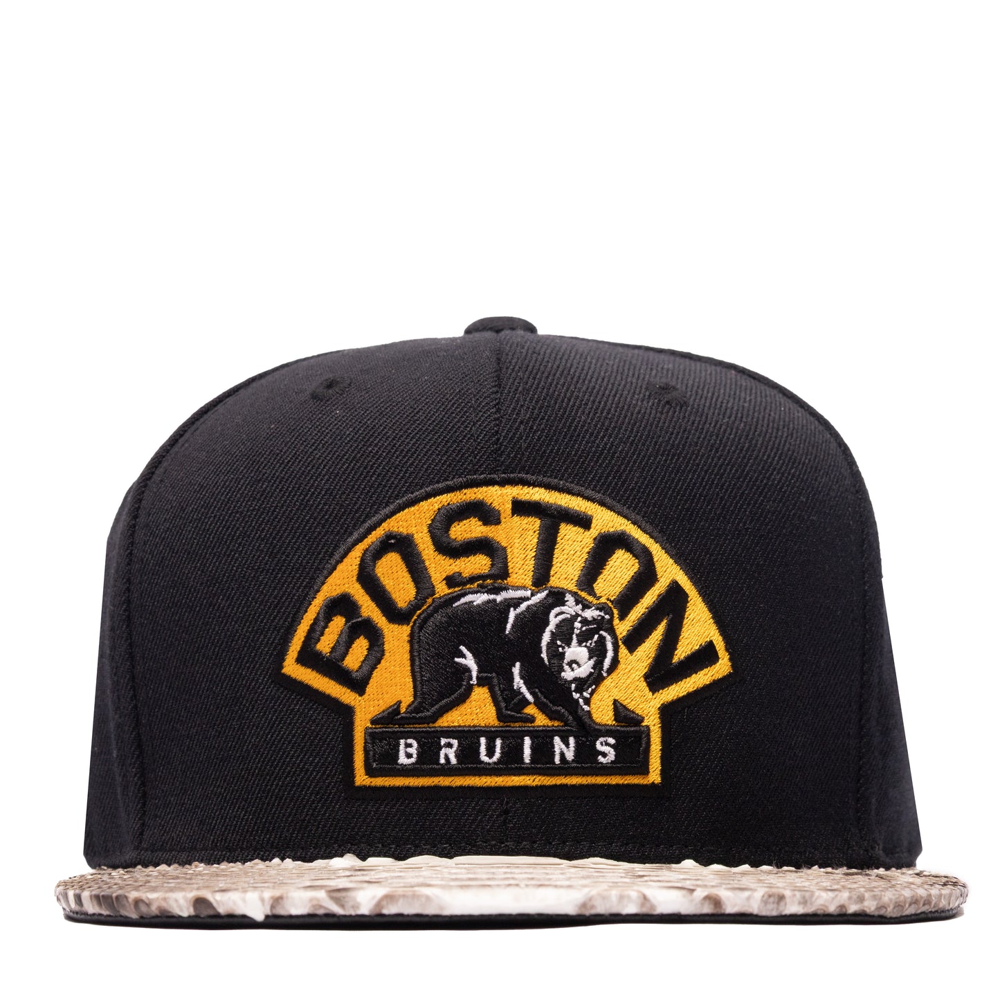 JUST DON BOSTON BRUINS PYHTON (BLACK-NATURAL BRIM)