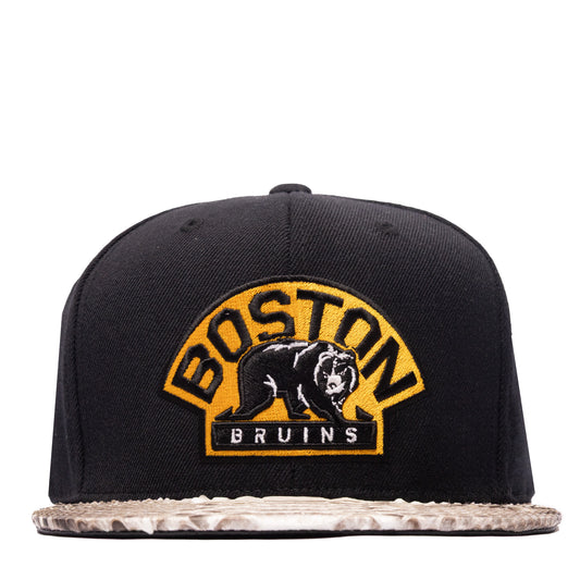 JUST DON BOSTON BRUINS PYHTON (BLACK-NATURAL BRIM)