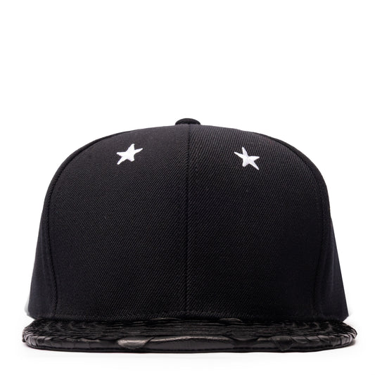 JUST DON WHITE STAR EYELETS PYTHON (BLACK-BLACK-BLACK-SILVER)