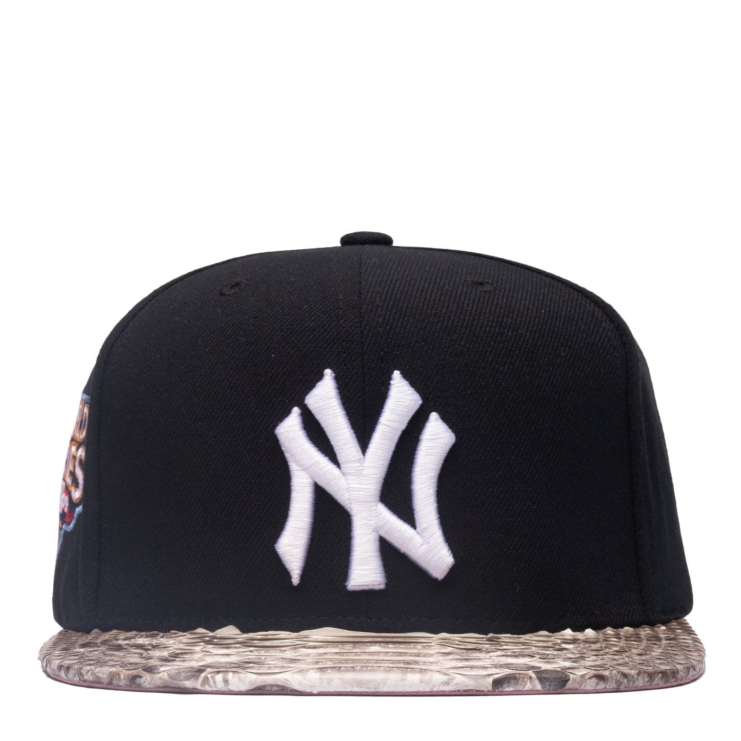 JUST DON NEW YORK YANKEES PYTHON PINK BOTTOM (NAVY-NATURAL-PINK-GOLD)