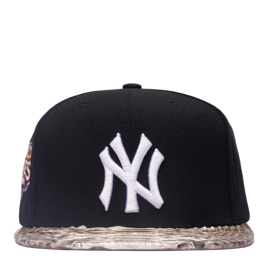 JUST DON NEW YORK YANKEES PYTHON PINK BOTTOM (NAVY-NATURAL-PINK-GOLD)