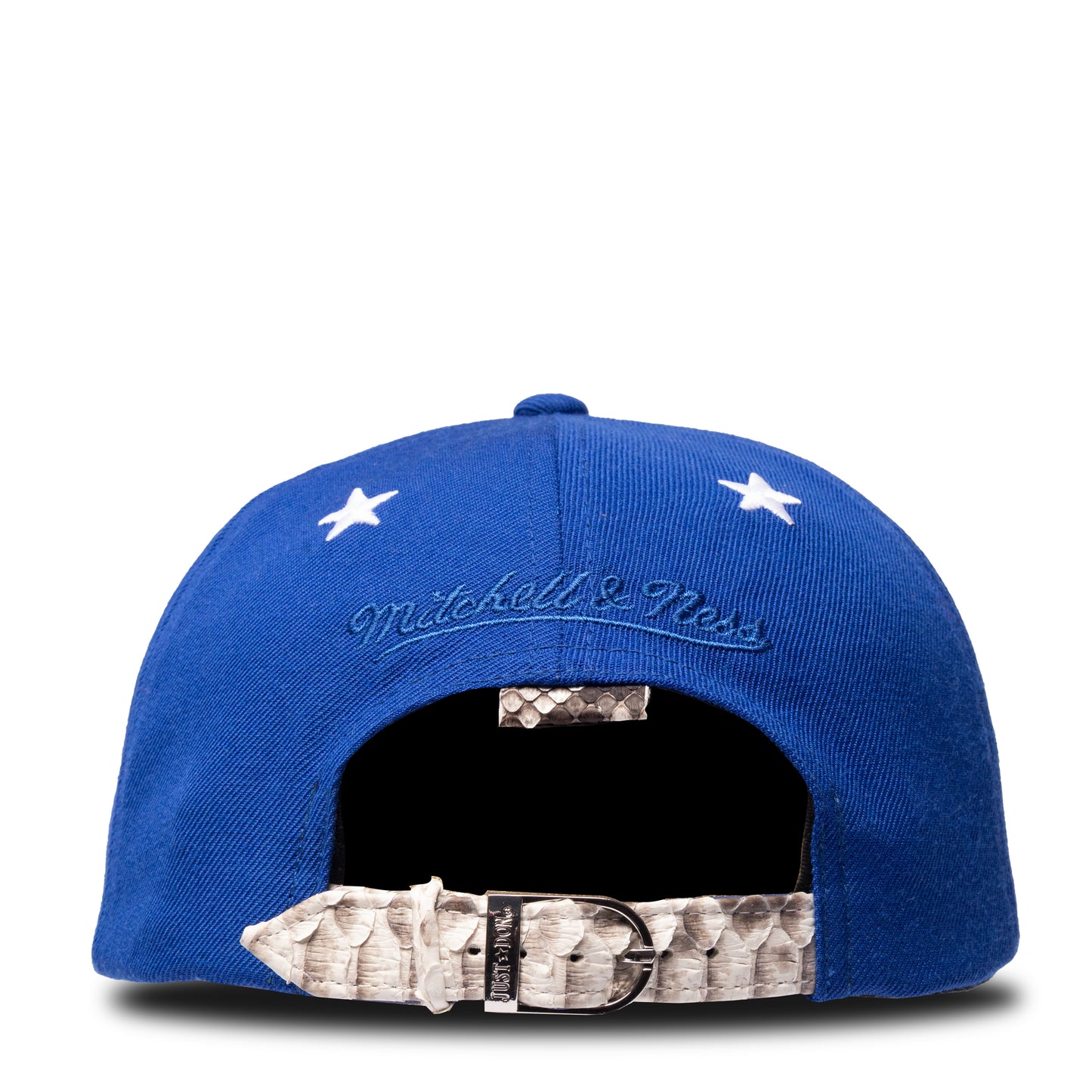 JUST DON WHITE STAR EYELETS PYTHON (BLUE-NATURAL-BLUE-SILVER)
