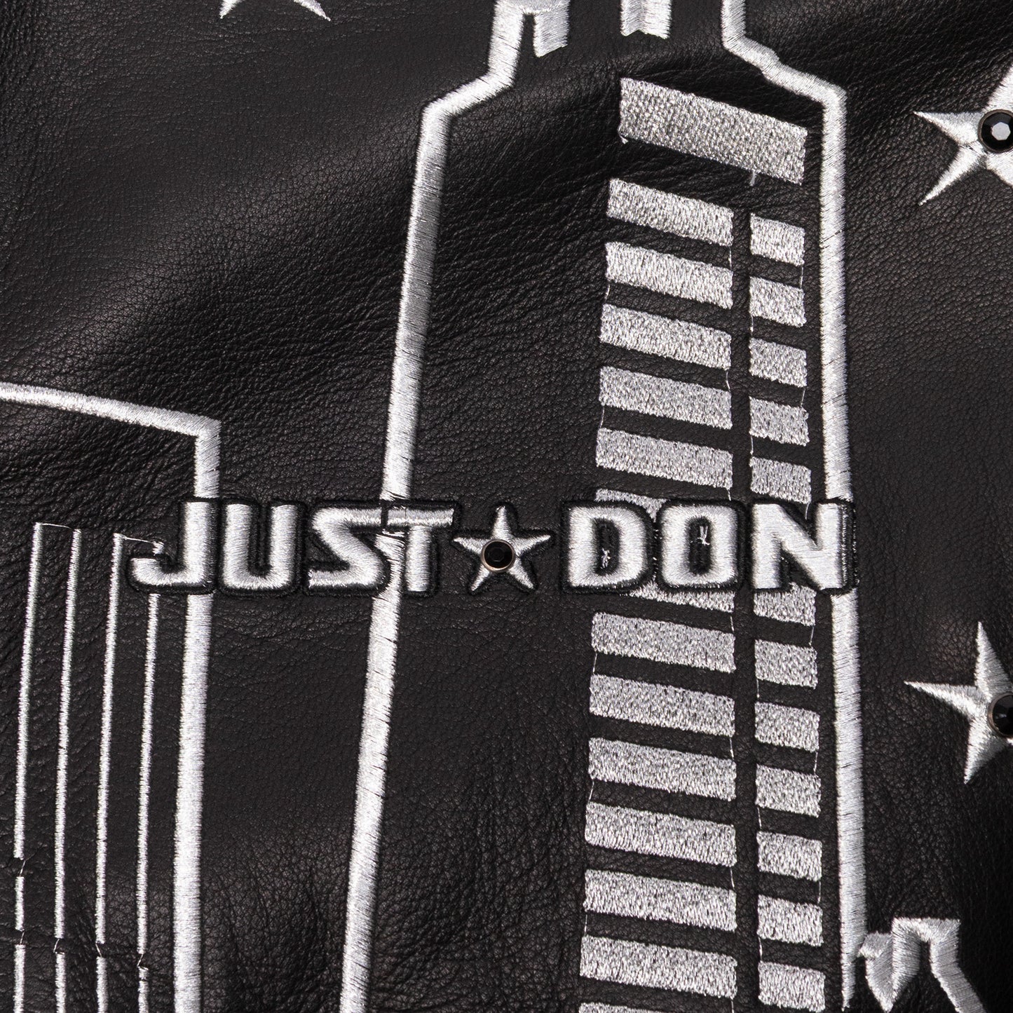 Just Don Hero Leather Varsity Jacket