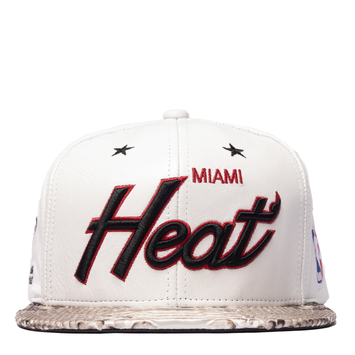 JUST DON MIAMI HEAT LEATHER PYTHON (WHITE-NATURAL)