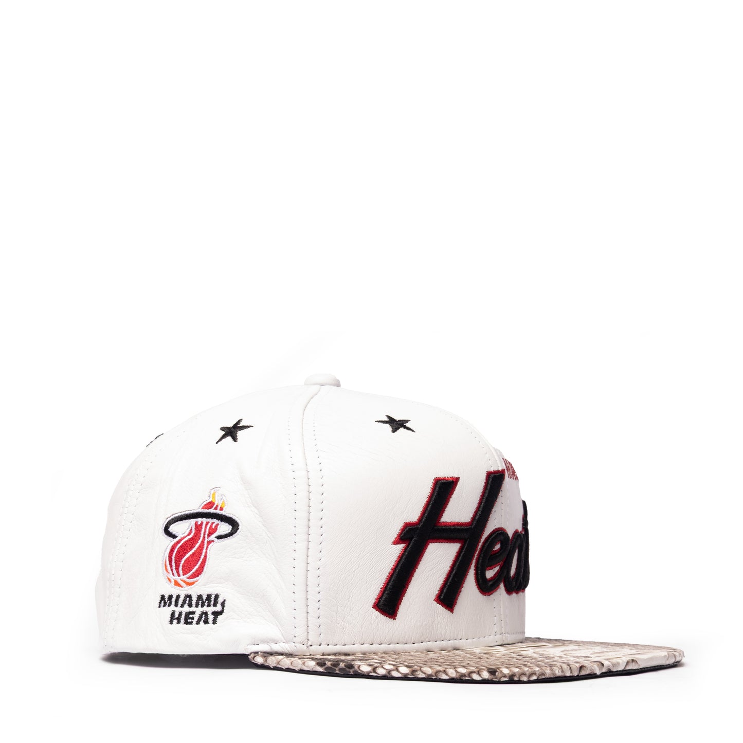 JUST DON MIAMI HEAT LEATHER PYTHON (WHITE-NATURAL)