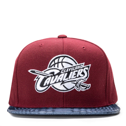 Just Don Cleveland Cavaliers Maroon Hat (Blue Brim)