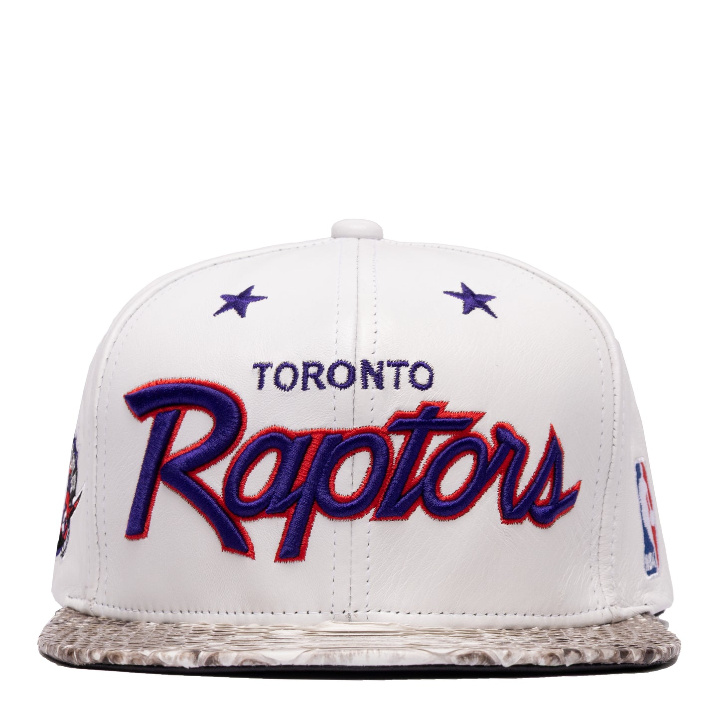 Just Don Leather Toronto Raptors Python (White-Natural-Purple-Silver)
