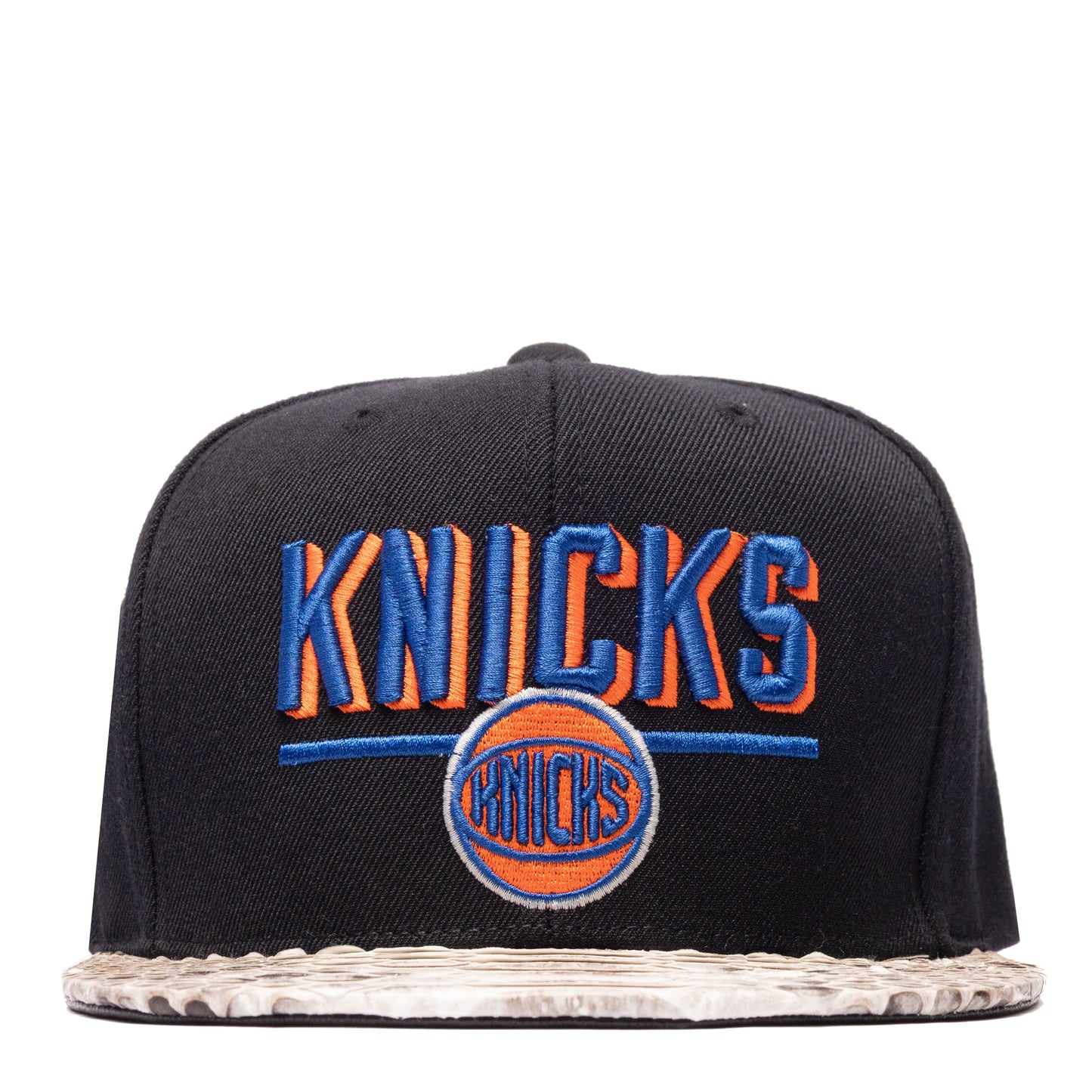 JUST DON NEW YORK KNICKS SCRIPT LOGO (BLACK-NATURAL)