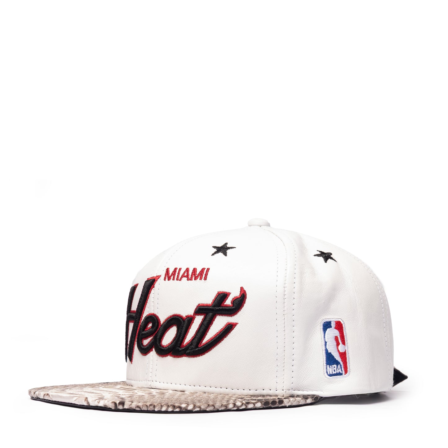 JUST DON MIAMI HEAT LEATHER PYTHON (WHITE-NATURAL)