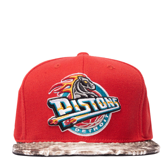 JUST DON DETROIT PISTONS PYTHON (BURGUNDY-NATURAL BRIM)