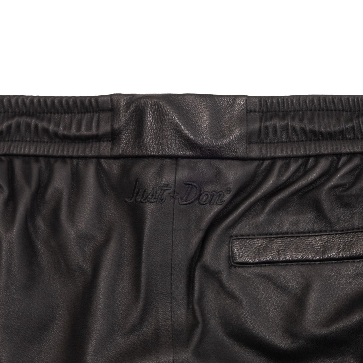 Just Don Leather Track Pant