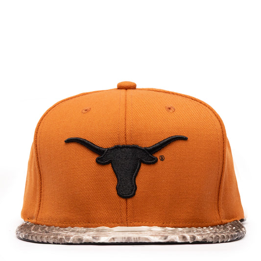 JUST DON TEXAS LONGHORNS PYTHON(ORANGE-NATURAL BRIM)