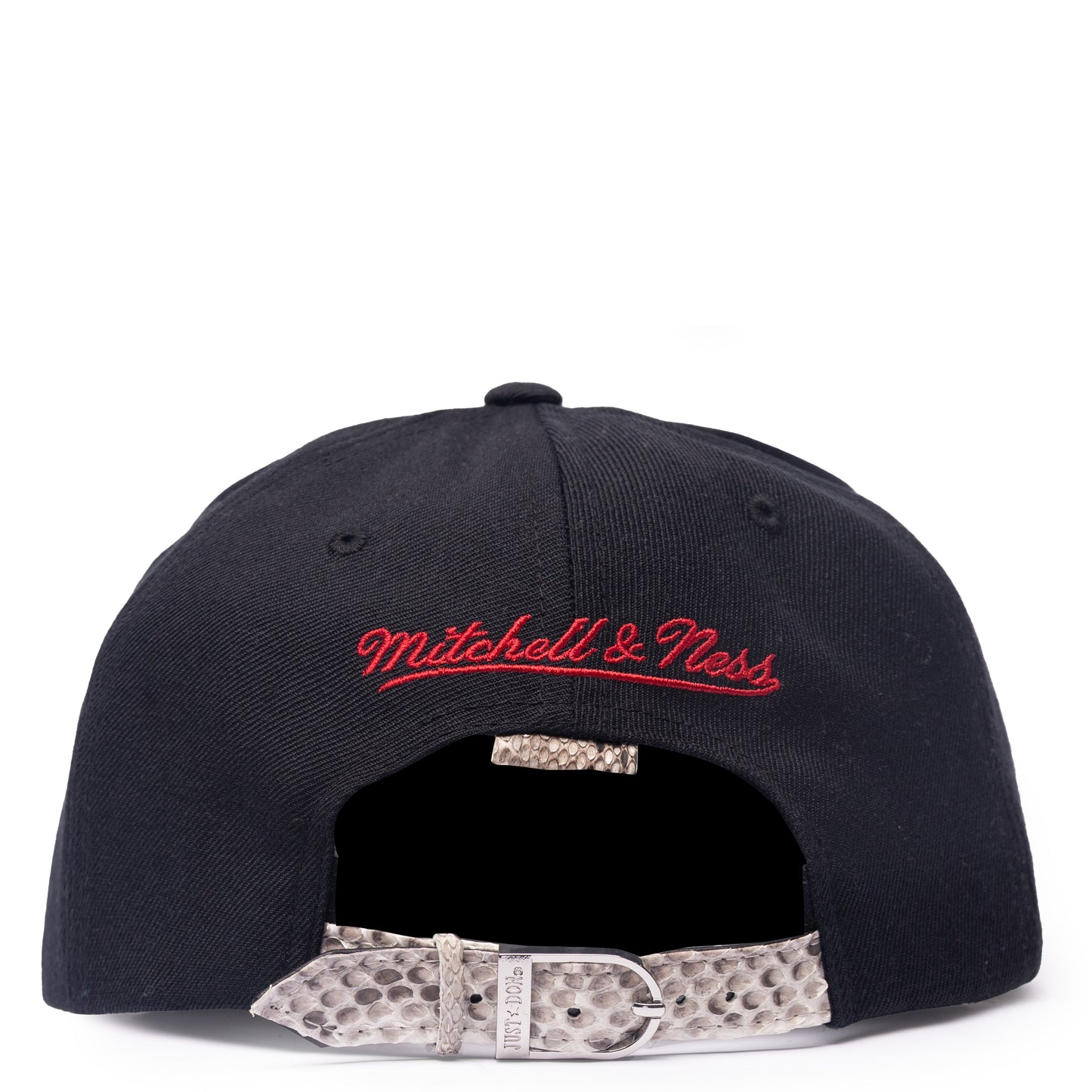 JUST DON CHICAGO BLACKHAWKS VINTAGE LOGO (BLACK-NATURAL BRIM) (SILVER BUCKLE)