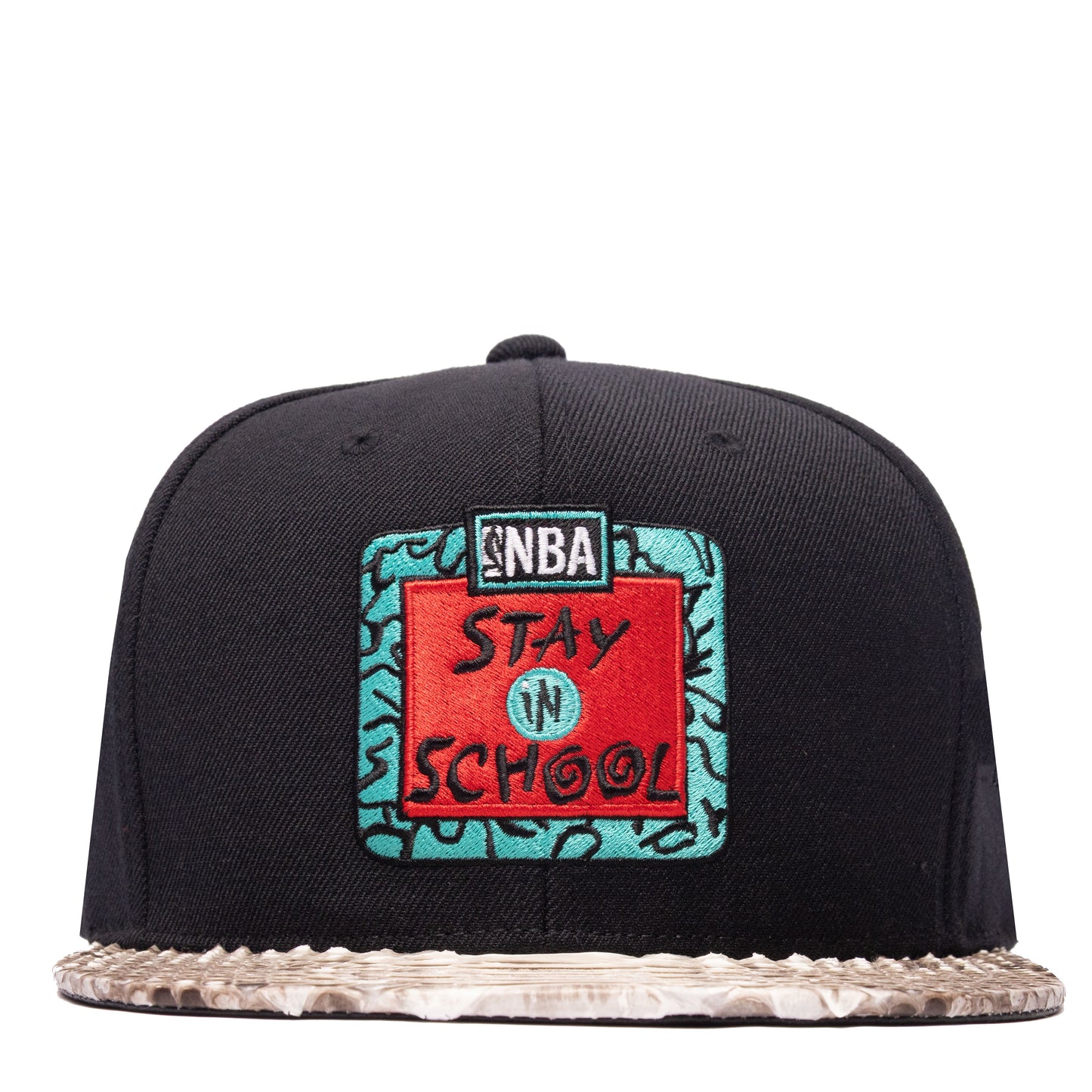 JUST DON STAY IN SCHOOL PYTHON (BLACK-NATURAL BRIM)