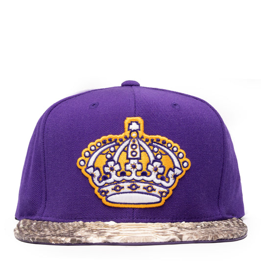 JUST DON LOS ANGELES KINGS (PURPLE-NATURAL BRIM)