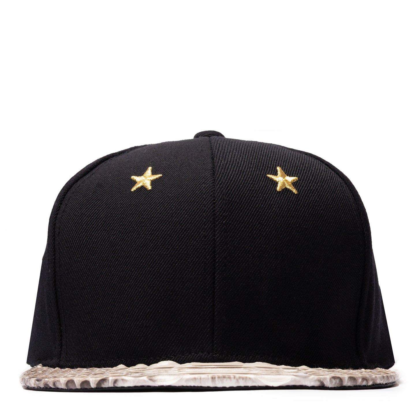 JUST DON GOLD STAR EYELETS PYTHON (BLACK-NATURAL-BLACK-GOLD)