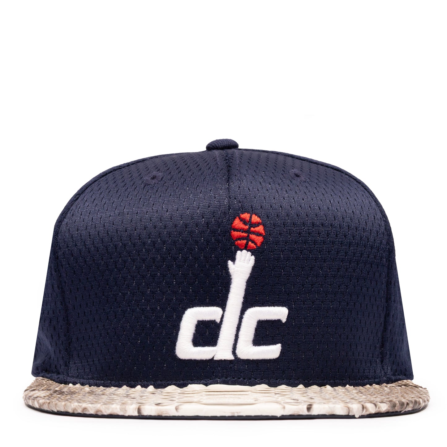 Just Don Jersey Mesh Washington DC Bullets Python (NAVY-Natural-NAVY-SILVER)
