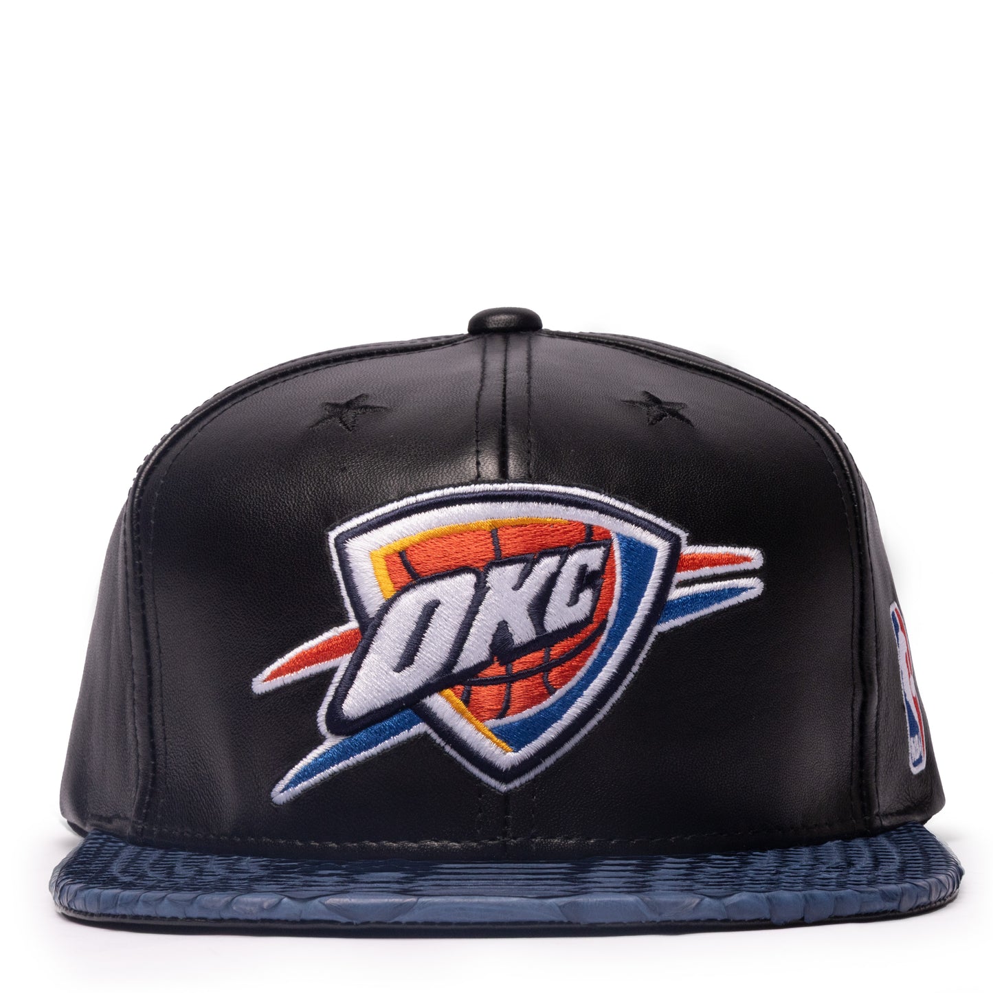 JUST DON OKC THUNDER PYTHON (LEATHER-NAVY-BLACK-SILVER)