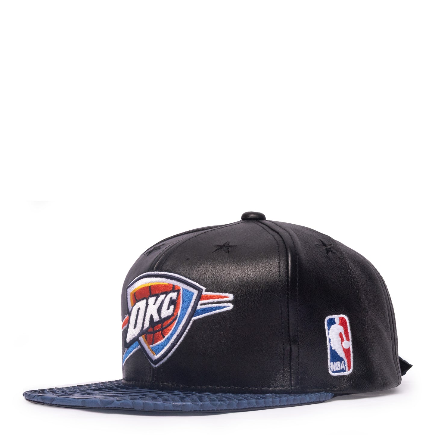 JUST DON OKC THUNDER PYTHON (LEATHER-NAVY-BLACK-SILVER)