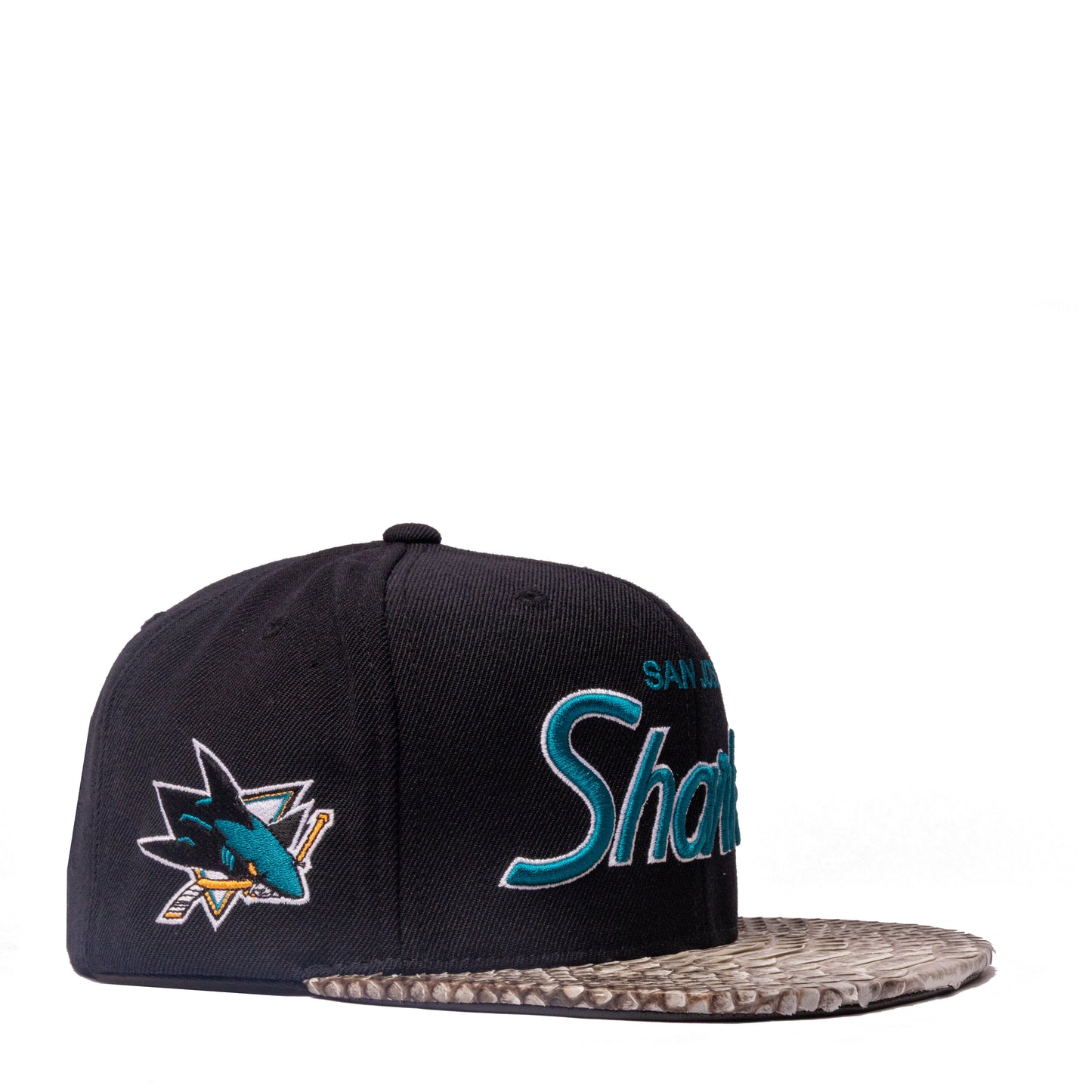 JUST DON SAN JOSE SHARKS PYTHON (BLACK-NATURAL-BLACK-sliver)