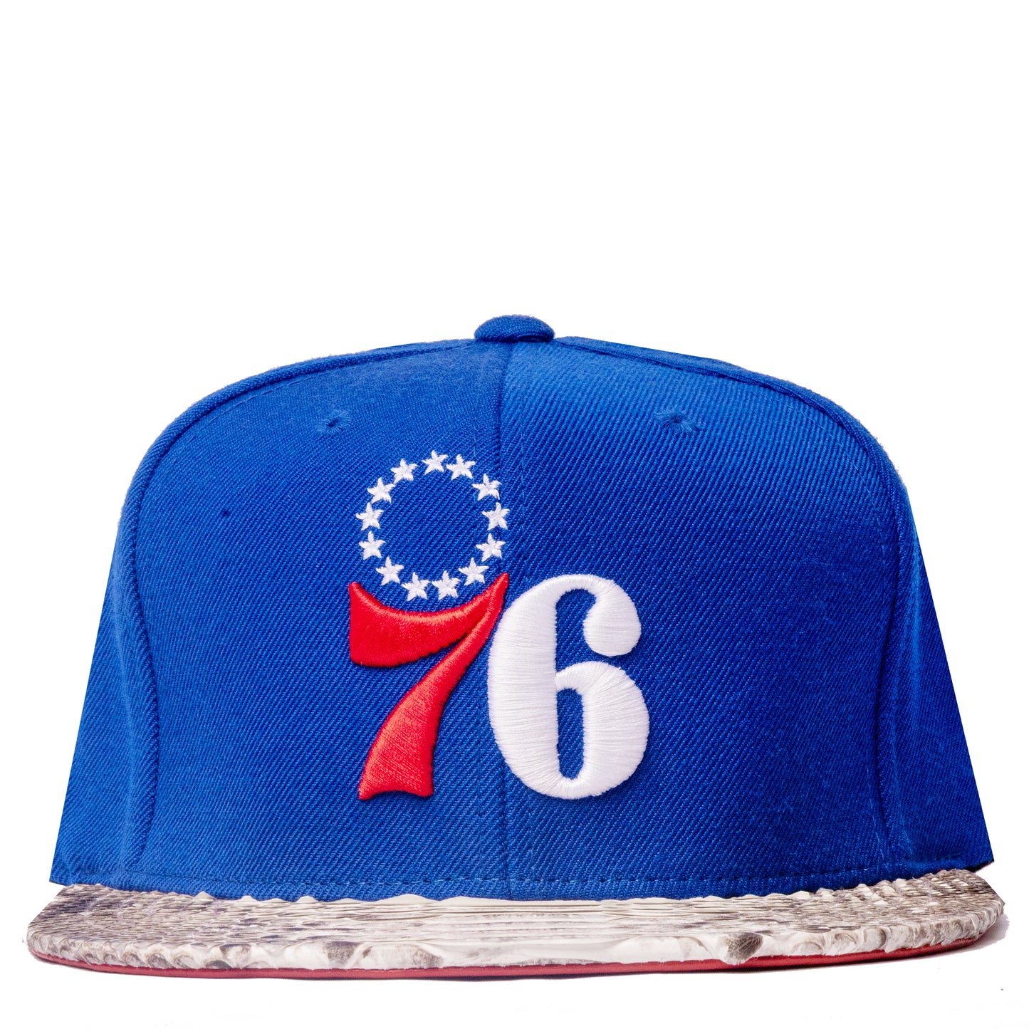 JUST DON PHILADELPHIA 76er’s LOGO PYTHON (BLUE-NATURAL-RED-SILVER)