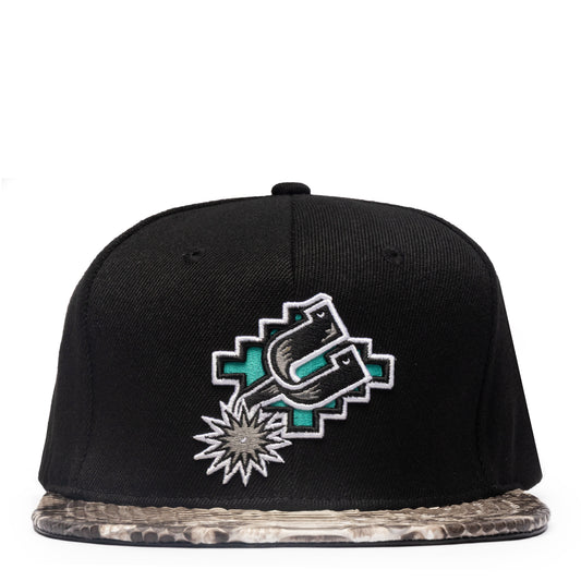 Just Don San Antonio Spurs Python (Black-NATURAL-Black-Silver)