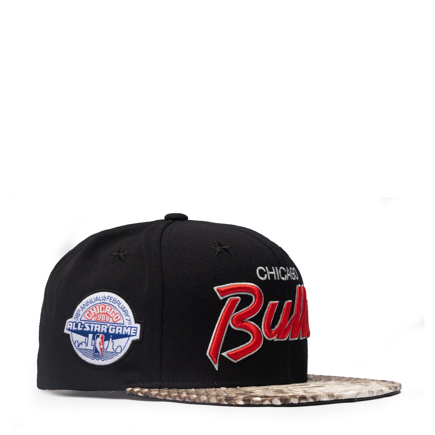 JUST DON CHICAGO BULLS ALL STAR PATCH PYTHON (BLACK-NATURAL-BLACK-SILVER)