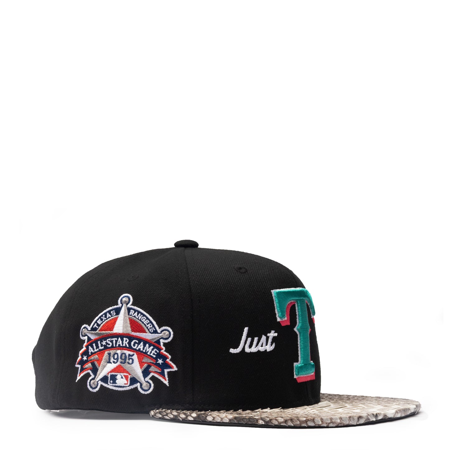 JUST DON TEXAS RANGERS PYTHON 95’ patch (BLACK-NATURAL-BLACK-SILVER)
