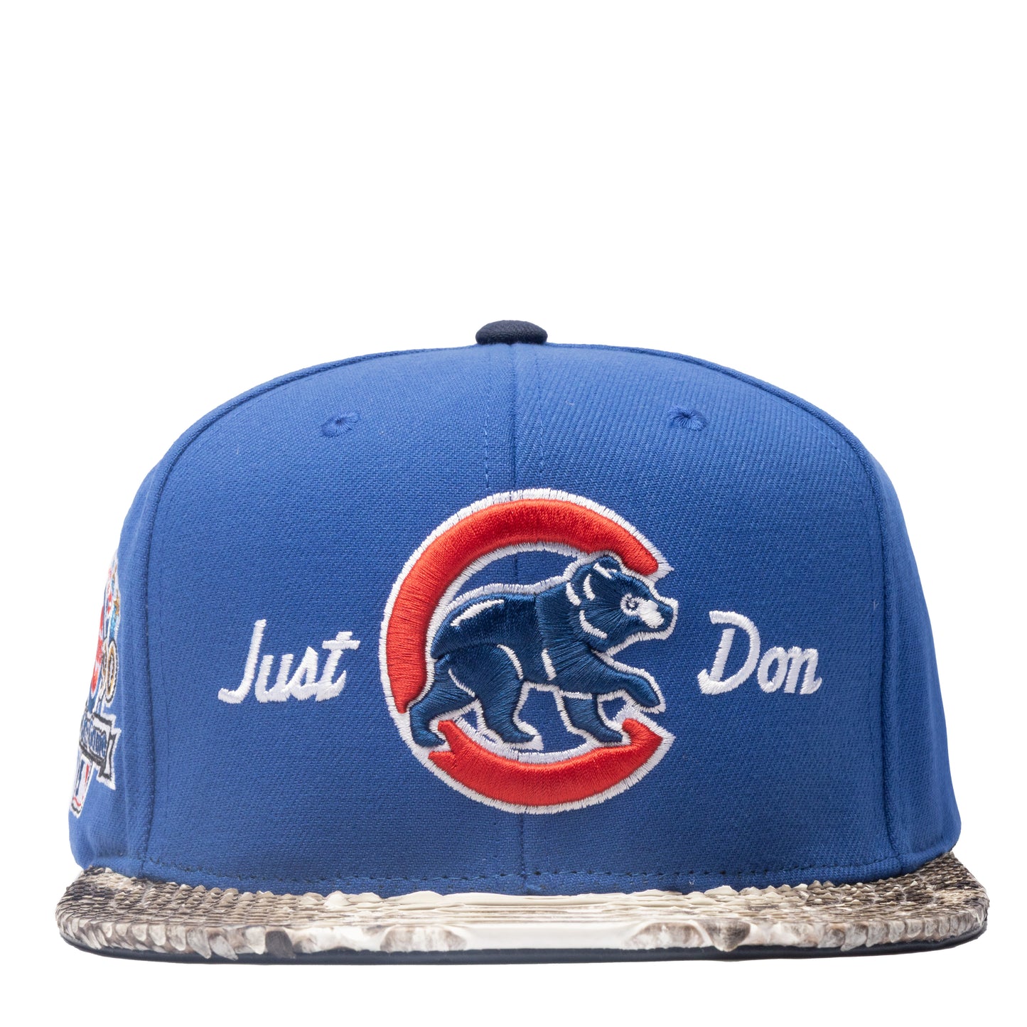 JUST DON CHICAGO CUBS PYTHON (BLUE-NATURAL-NAVY-SILVER)