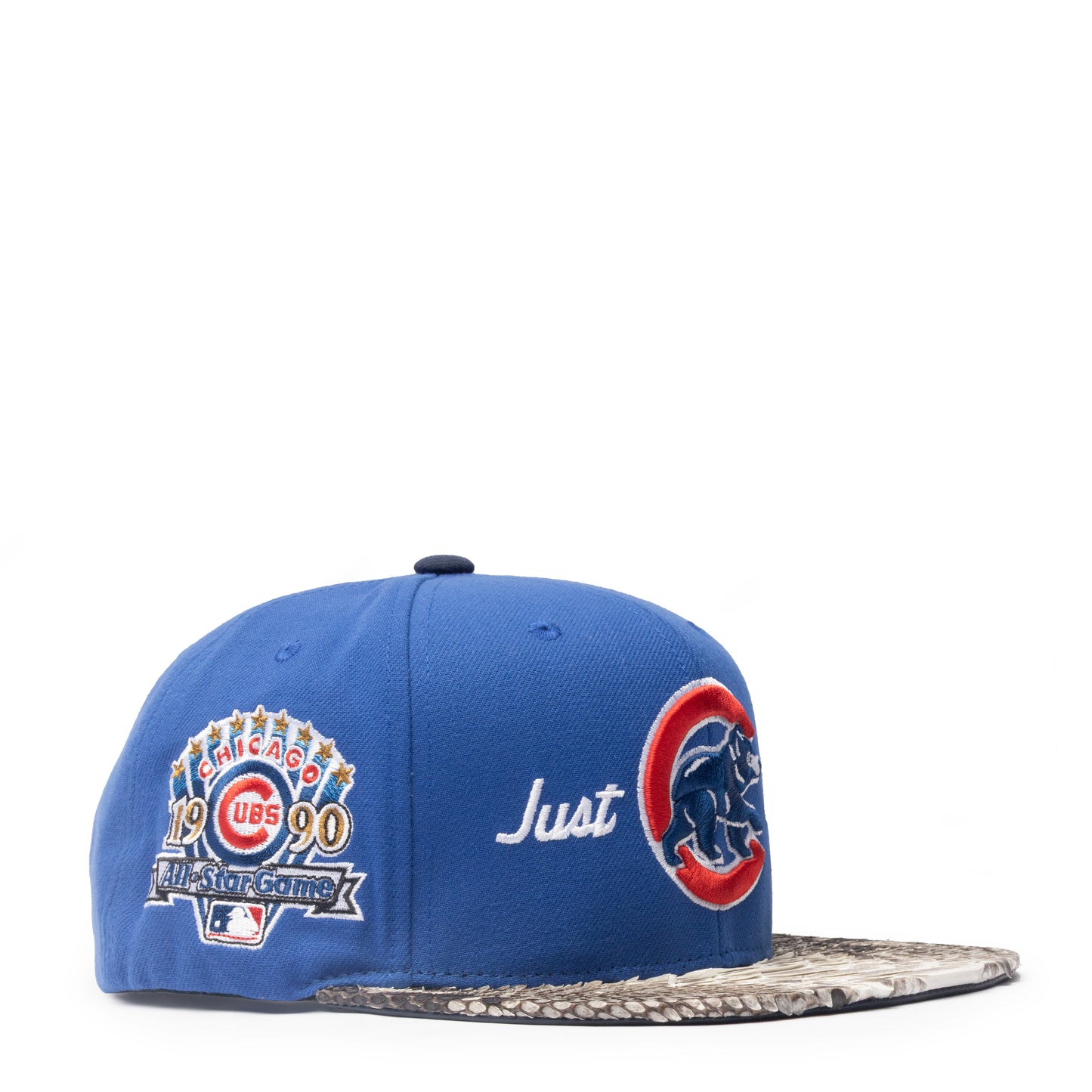 JUST DON CHICAGO CUBS PYTHON (BLUE-NATURAL-NAVY-SILVER)