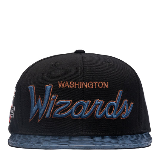 JUST DON WASHINGTON WIZARDS PYTHON script logo (BLACK-NAVY-NAVY-SILVER)