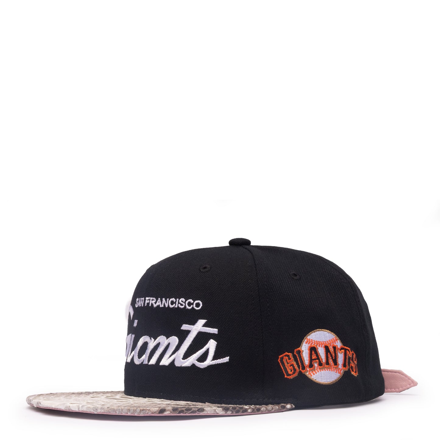JUST DON SAN FRANCISCO GIANTS PYTHON PINK BOTTOM (BLACK-NATURAL-PINK-SILVER)