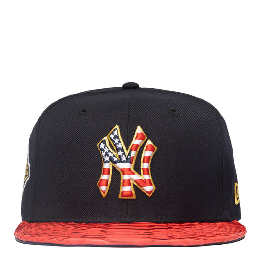 JUST DON NEW YORK YANKEES STARS STRIPES PYTHON (NAVY-RED-NAVY-GOLD)
